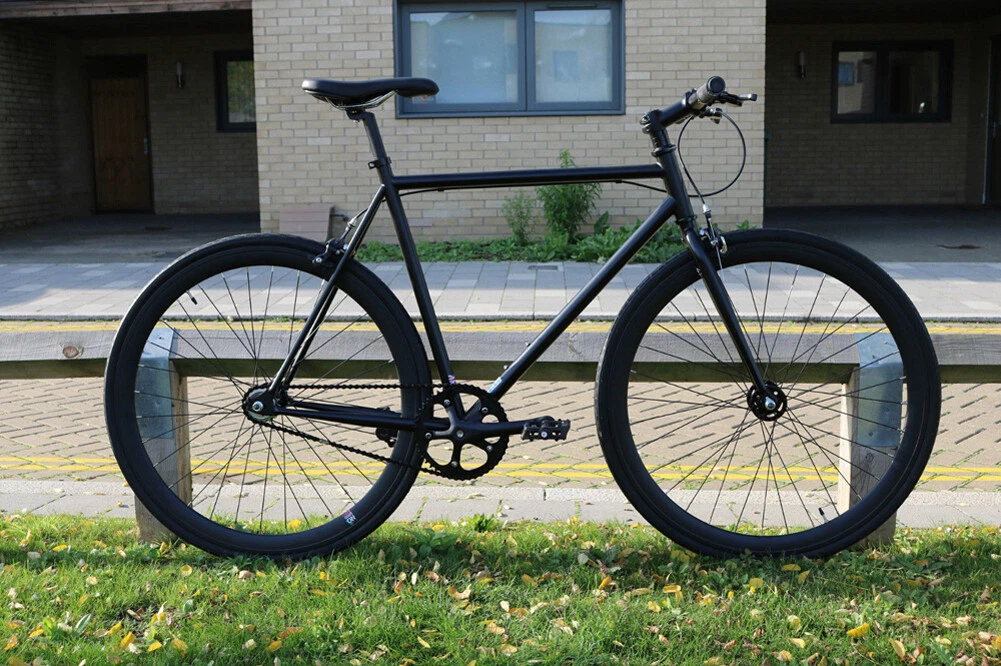 Black Teman Single Speed freewheels Fixed Gear fixie bike
