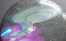 Star Trek The Next Generation STTNG 1994 pinback/button USS Enterprise Free Ship