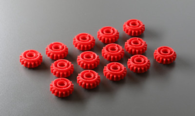 LEGO Technic: 14x Zahnrad 16 Zähne für Getriebe, rot