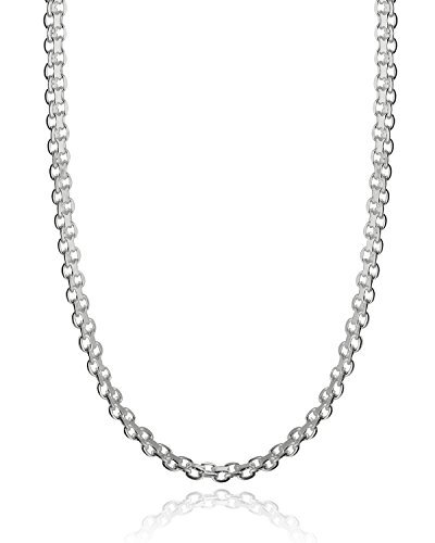 Buy 925 Sterling Silver 3mm Round Belcher