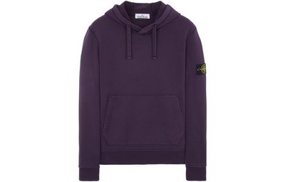 Stone Island Logo Patch Hoodie 'Purple'