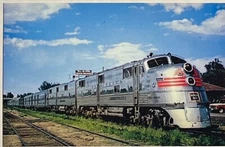 Vintage Postcard Texas Zephyr Burlington Route Railroad Train