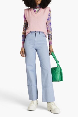 Baum und pferdgarten Nariko distressed high rise straight leg jeans