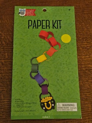 NEW Bright Minds by Nicole Paper Kit Clover Pot of Gold Chain