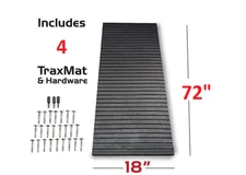 4 Kits of Caliber Snowmobile Trailer Trax Mat - 18" x 72" # 13211 Track Grip