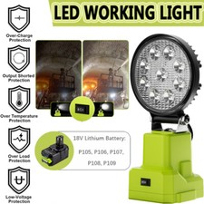 For RYOBI 18V P108 LED Work Light Portable Camping Lamp Outdoor Spotlight Torch