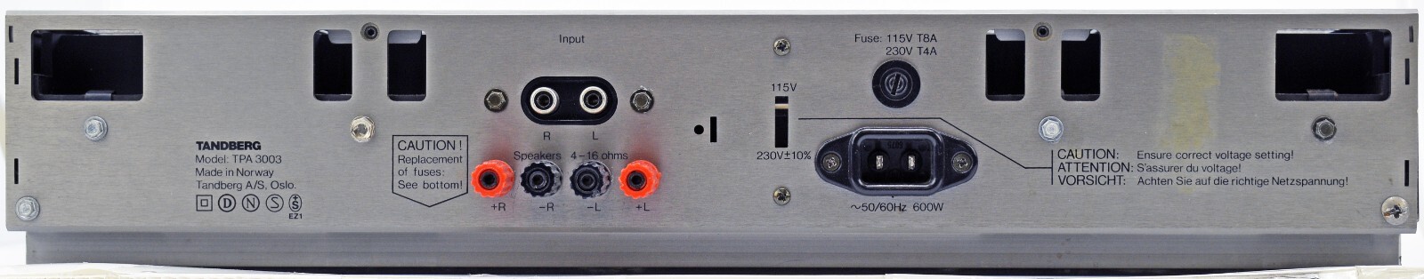 TANDBERG TPA 3003 300-watt stereo Power Amp $900 List ! *READ* MADE-IN-NORWAY