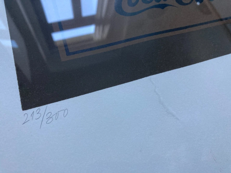 Jan Balet Grafik Lithographie “ Coca-Cola Cats “ Katzen Motiv 213/300 signiert - Bild 2 von 4