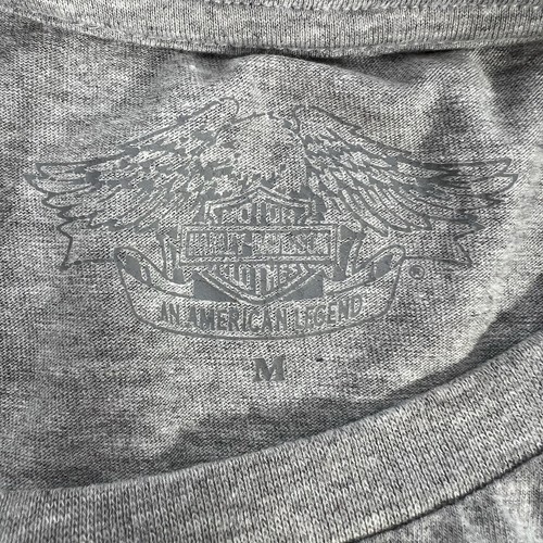 Harley Davidson Motorcycles Graphic T-Shirt Mens M Grey/White 47/65 - Picture 4 of 7