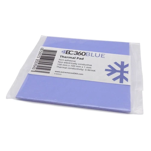 EC360® BLUE 5W/mK Wärmeleitpad (100 x 100 x 1,0 mm) I GPU RAM ThermalPad