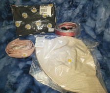 NWT Dolls Kill Daisy Mystery Bundle Hat Belts And Scarf Face Mask All Sealed