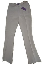NWT Ralph Lauren Purple Label Silk Pants Taupe Italy Women's Size 8  1098
