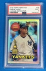 2018 Topps Heritage #25 Aaron Judge Chrome Refractor /569 PSA 9 Mint Rookie Cup