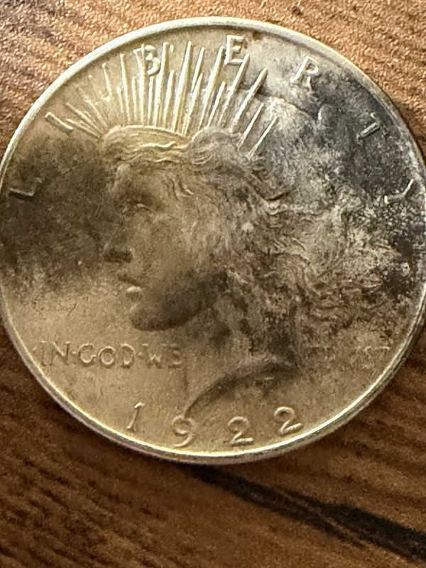 1922 Peace Silver Dollar $1 Coin Silver Philadelphia Mint Circulated