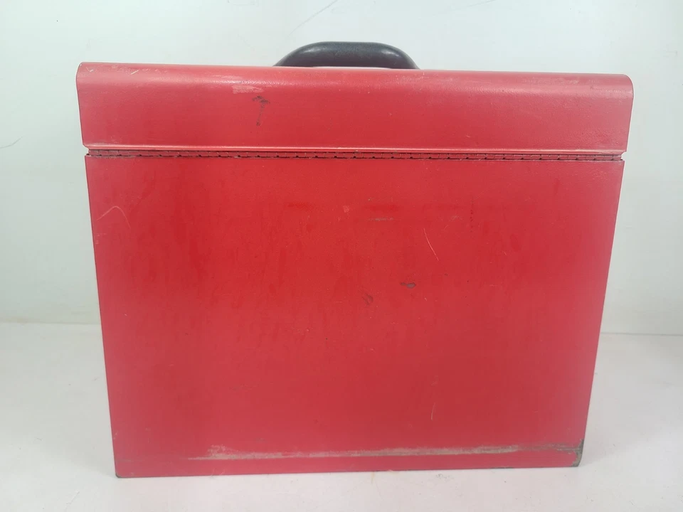 Homak Red Metal Tool Box (14.5"x10.5"x12") - Image 4 of 4