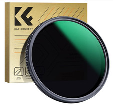 K F CONCEPT ND8-ND2000 Camera Filter Variable Nano D Series Neutral Density 58mm