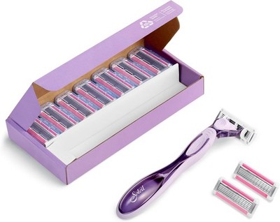 BIC Click 5 Soleil, Rasierer Damen, Nassrasierer mit 10 Wechselklingen mit je 5