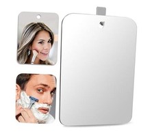 Deluxe Large Fogless Shower Mirror 11 in x 7.8 in Anti-Fog Shave 11"L x 8"W