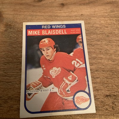 1982-83 O-Pee-Chee Mike Blaisdell Rookie Card #81 Sharp! Detroit Red Wings