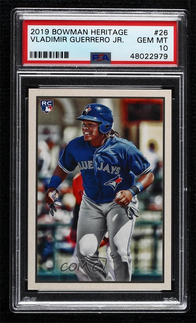 2019 Bowman Heritage Veterans/Rookies Vladimir Guerrero Jr PSA 10 GEM MT RC 0bx