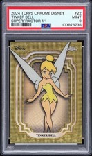 Product Hit! 2024 Topps Chrome Disney TINKERBELL Superfractor 1/1 PSA 9 Princess