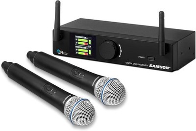  New  Samson Concert XD2 Dual Handheld Digital Wireless Microphone System
