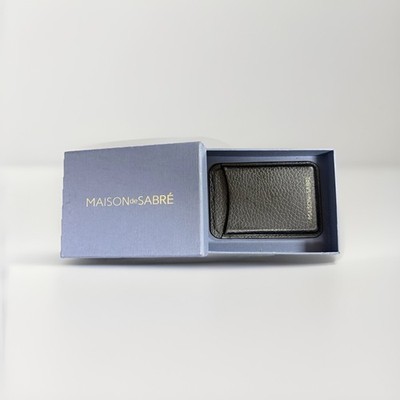 Maison De Sabre MagSafe Card Holder In Black Leather