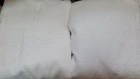 2 Pottery Barn Emery Linen/Cotton Blackout Curtains 100" x 108" White  9903628