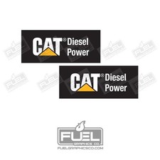 Diesel Power Construction Equipment Premium Vinyl Decal 2-pack - 6 X 2.5