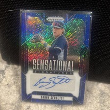 2025 Panini Prizm Sensational Signatures Blue Shimmer Danny Serretti 2/8 Tigers 
