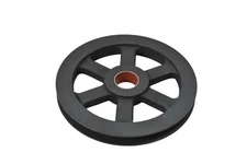 Cast Iron 9" V-Belt Pulley Sheave Single Groove 6-Spoke Idler Wheel Industrial