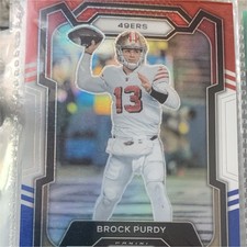 Panini Prizm Brock Purdy #266 Red White Blue Prizm San Francisco 49ers 2023 