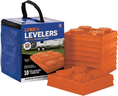 Levelers Rv/Trailer/Motorhome/Vanlife Interlocking Leveling Blocks with Nylon St