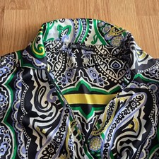 Zara Women’s Wrap Dress Medium Paisley Print Long Sleeve Tie Waist Multicolor