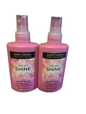 2 John Frieda Vibrant Shine 3-in-1 Shine Gloss & Detangle Spray 5.0 Fl Oz