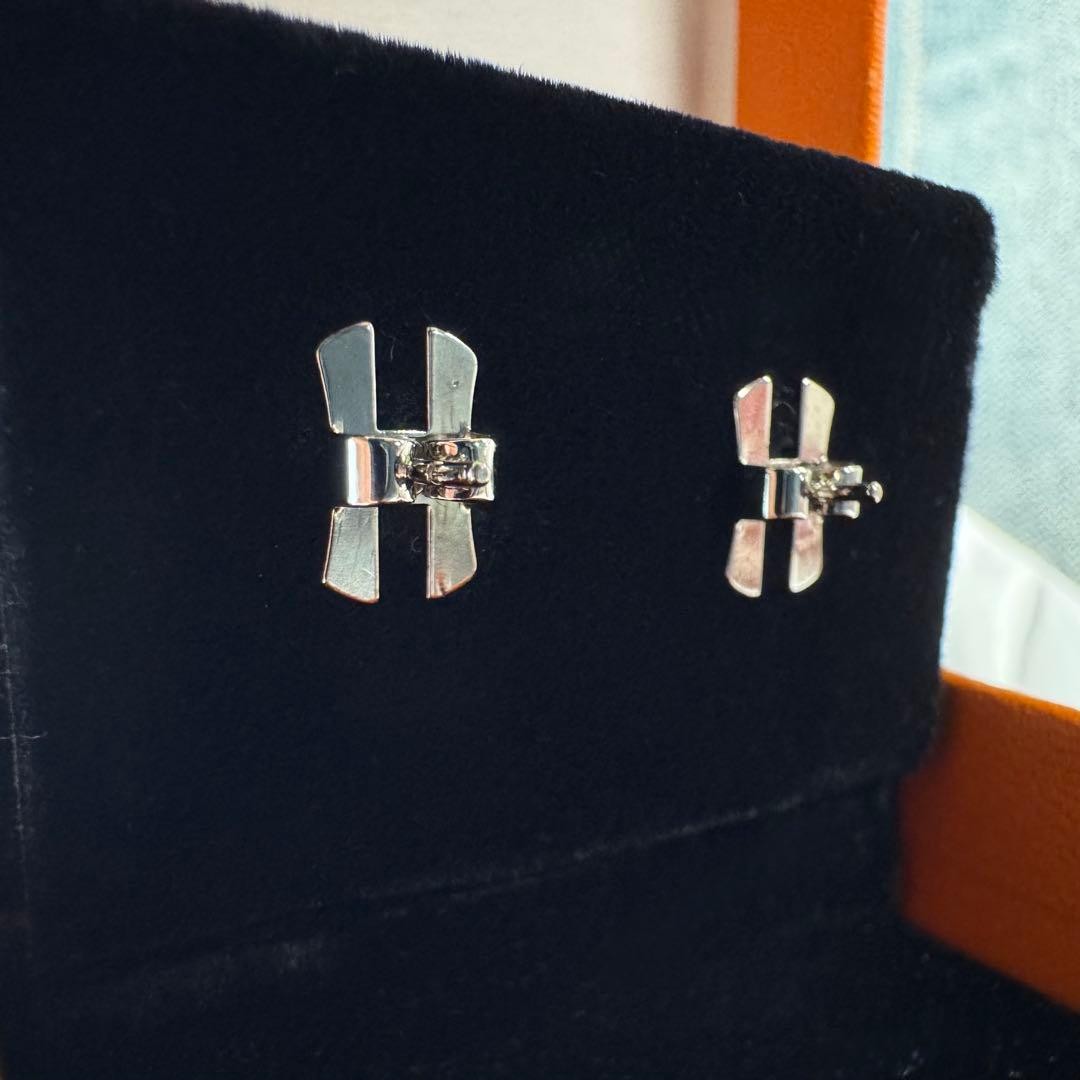 HERMES ECLIPSE Earrings Pink Authentic Timeless L… - image 4