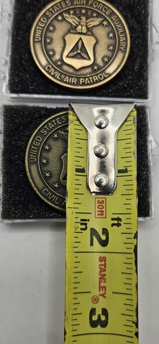 One USAF AIR FORCE Civil Auxiliary Civil Air Patrol Metal Emblem Insignia Badge - Picture 4 of 4