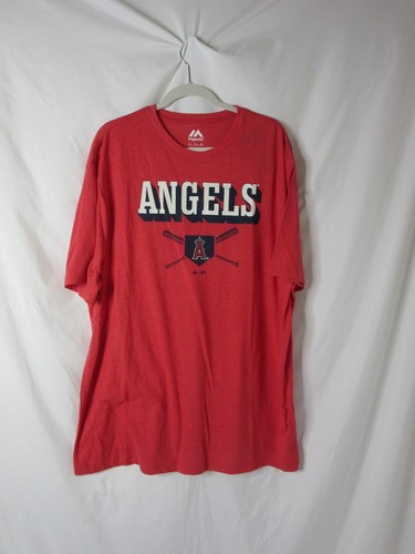 T-shirt manica corta MLB Angels Baseball Los Angeles Anaheim rossa taglia 2XL nuova con etichette - Foto 6 di 6