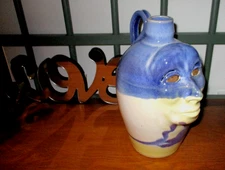 Heather Gwinn Pottery #75 Face Jug 10th Gen. Southern Folk Art Cole Potter 2002