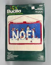 Vintage Bucilla Noel Kit 49004 Jeweled Felt Wall Hang Christmas New Sealed