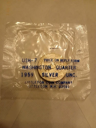 1959 Washington Quarter Silver Coin Uncirculated