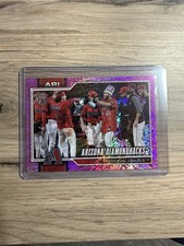 2026 Topps Series 1 Celebration Arizona Diamondbacks Team Card #47 Pink Confetti