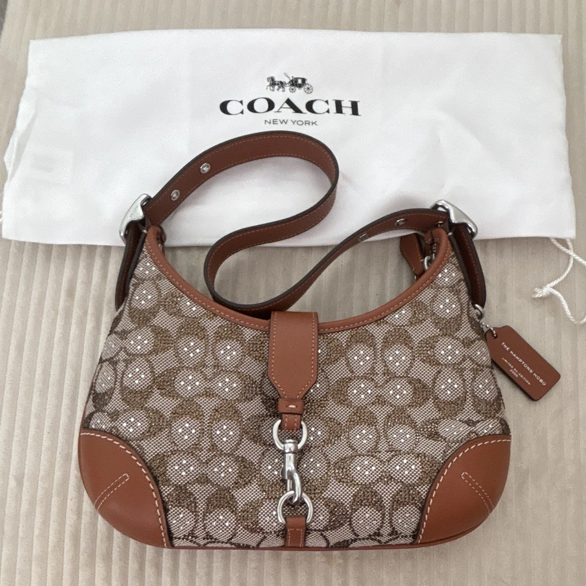 バッグ Coach Hampoton Bag Brown Signature Coach Hampton Shoulder Bag Brown Bags & Handbags for Women for