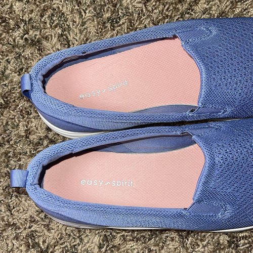 Easy Spirit Brinley Slip-On Sneaker Women's Size 7 Wide Blue Purple Mesh New - Picture 4 of 7