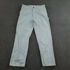 Dickies Pants Mens 33x29 White Carpenter Painter Workwear Pockets Distressed
