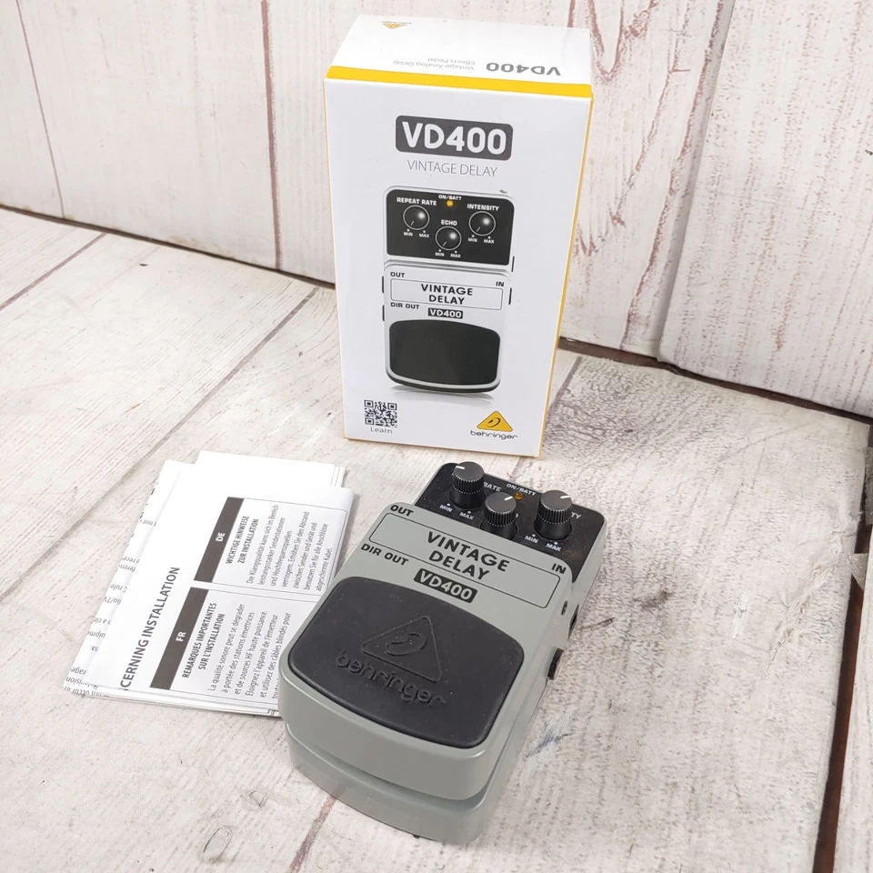 NEW OPEN BOX - Behringer Vintage Delay VD400 Effects Pedal - with Box + Manual - Image 2 of 4