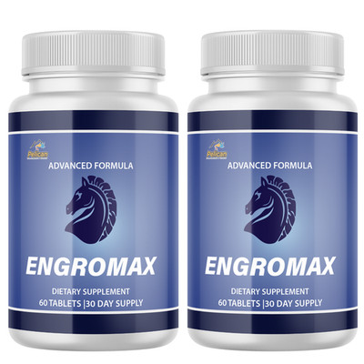 Engromax- Men's Health & Bodybuilding- 2 Bottles- 120 Tablets