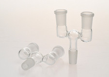 14.5mm Glass Adapter Double Bowl Adapter Two Size Wishbone 14.5mm Glass Adapter Double Bowl Adapter Two Size Wishbone