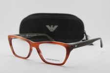 NEW EMPORIO ARMANI EA 3186 5903 BROWN BLACK AUTHENTIC FRAMES EYEGLASSES 53-17