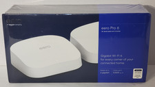 Eero Pro 6 Tri-Band Mesh Wi-Fi 6 System - White, Pack of 2 Brand New Sealed